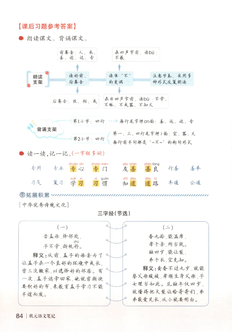 状元语文笔记.语文一年级.下册_2026春小学教辅大合集_3-26春《课堂笔记》系列_小学语文《课堂笔记》1-6年级下册（26春）(2)_《状元笔记》1-6年级下册（25春）
