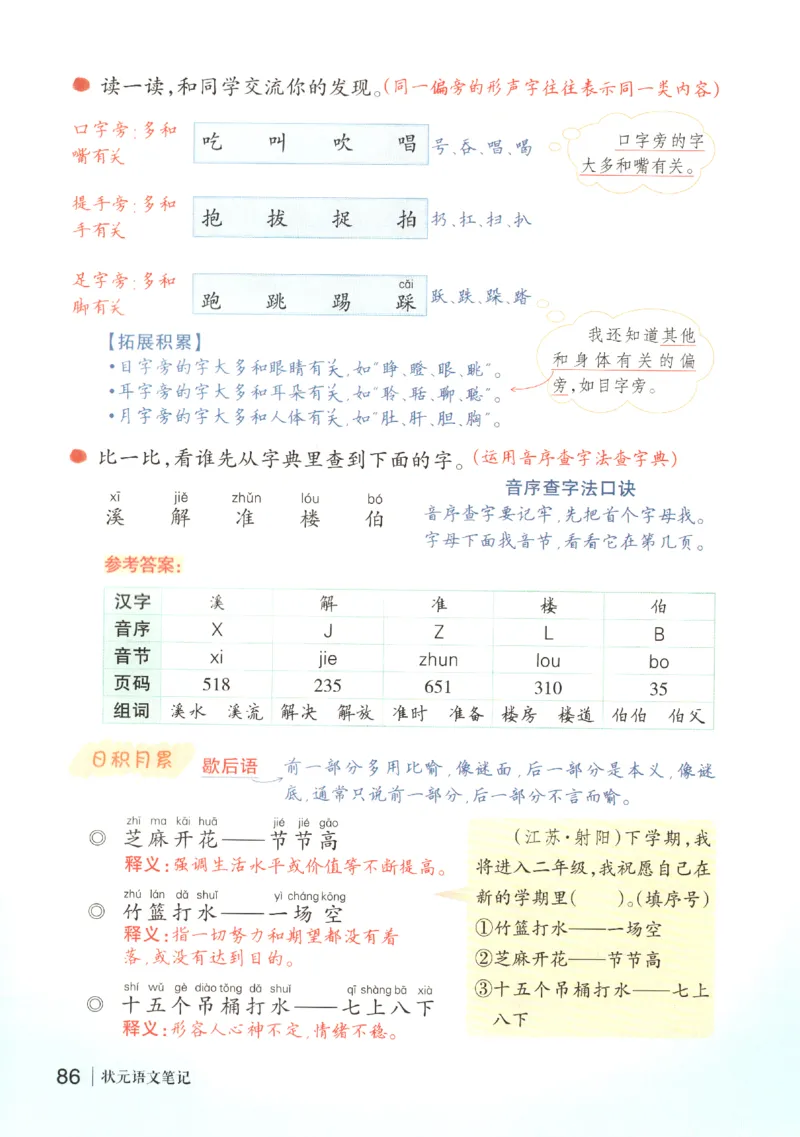 状元语文笔记.语文一年级.下册_2026春小学教辅大合集_3-26春《课堂笔记》系列_小学语文《课堂笔记》1-6年级下册（26春）(2)_《状元笔记》1-6年级下册（25春）