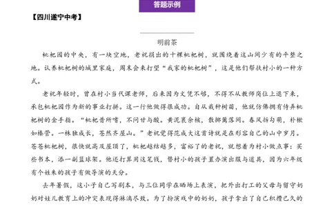 记叙性文章第4问答案版-备战2026中考语文阅读文法剖析演练_中考复习资料_语数英物化_1语文中考复习_2026年中考复习（更新中）_备战2026中考语文阅读文法剖析演练