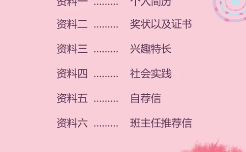 升学君整理粉色可爱-小升初简历模板_小升初《学生简历模板》单页+多页_66份小升初简历整理
