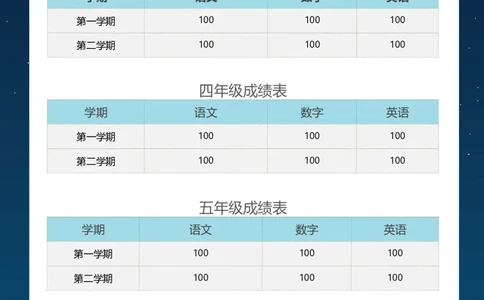 升学君整理深蓝色沉稳-小升初简历模板_小升初《学生简历模板》单页+多页_66份小升初简历整理