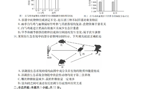 生物学_扫描版_2026年02月高二试卷_260210山西省多校2025-2026学年高二上学期1月月考（全）