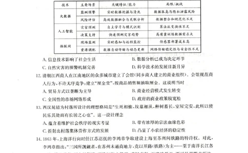 陕西省榆林市靖边县靖边中学2025-2026学年高二上学期期末考试历史试卷（PDF版，含答案）_2026年02月高二试卷_260207陕西省榆林市靖边县靖边中学2025-2026学年高二上学期期末考试