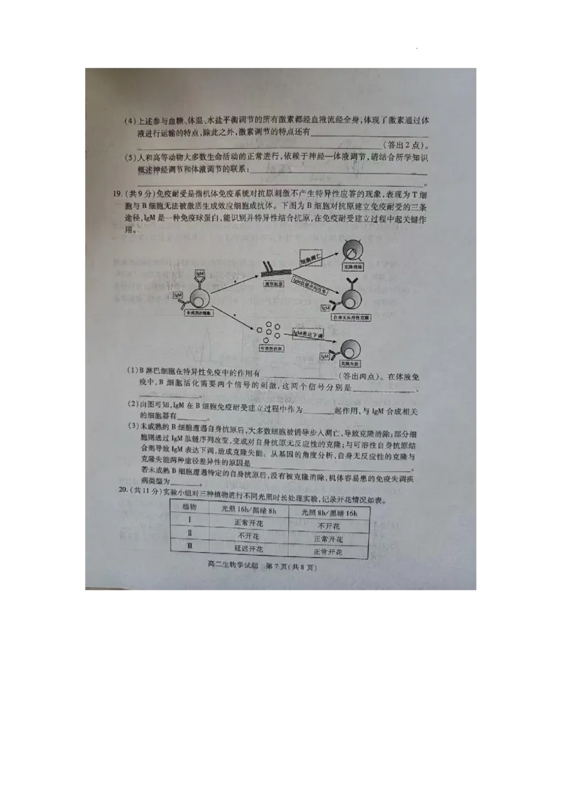 山西省运城市2025-2026学年高二上学期期末生物试题_2026年02月高二试卷_260222山西省运城市2025-2026学年第一学期期末调研测试高二