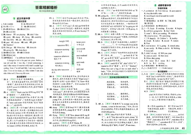 2025版王朝霞小升初招生分班英语_小升初招生分班（语数英）