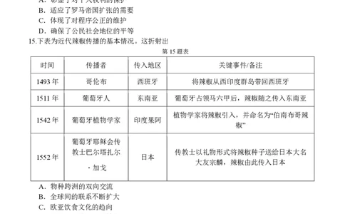 高二历史试题_2026年03月高二试卷_260329浙江四校(含精诚联盟)2025-2026学年高二下学期3月阶段检测（全科）
