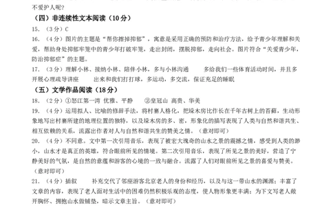 语文（青岛卷）（参考答案及评分标准）_中考复习资料_语数英物化_1语文中考复习_赠送：2024中考模拟题_三模（40套）_语文（青岛卷）