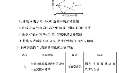 湖南省长沙市长郡中学2025-2026学年高一上学期期末化学试卷（图片版，含答案）_2026年02月高一试卷_260216湖南省长沙市长郡中学2025-2026学年高一上学期1月期末（全）