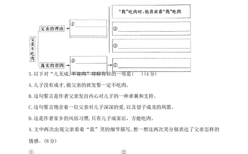 部编版六年级下册语文小升初《现代文阅读&middot;写人记事》专项检测卷含答案_小升初语文期末复习资料（阅读专项+写作专项+古诗文专项）