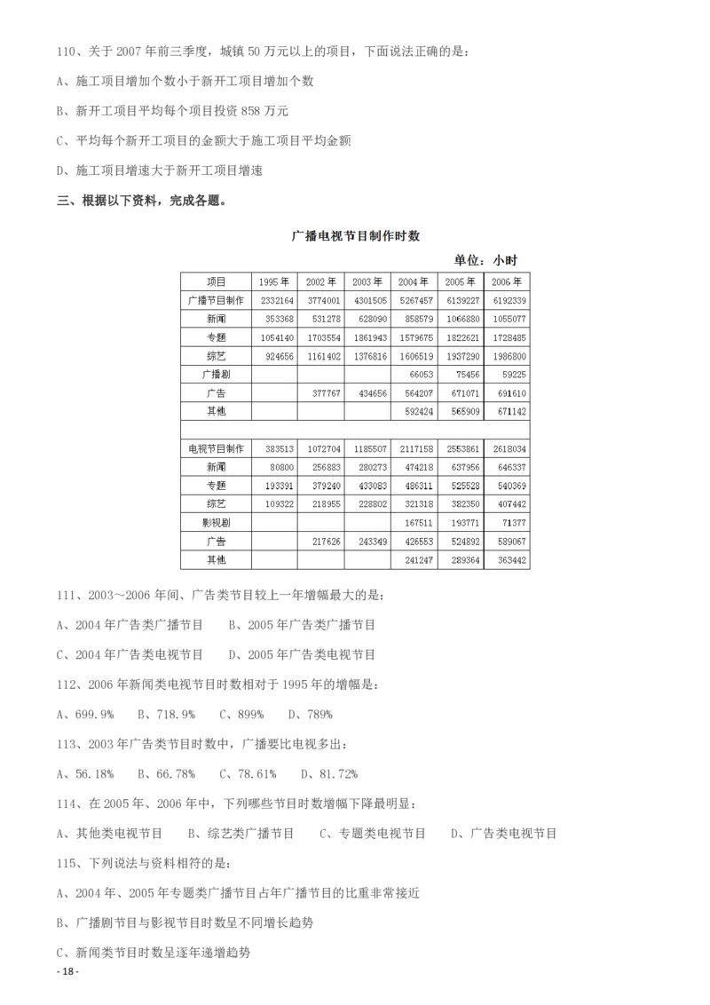 2009年426公务员联考《行测》真题（天津、陕西、湖北卷）_国考省考_省考真题_26天津公务员考试真题pdf版_天津公务员考试真题&mdash;&mdash;行测09-25_题目
