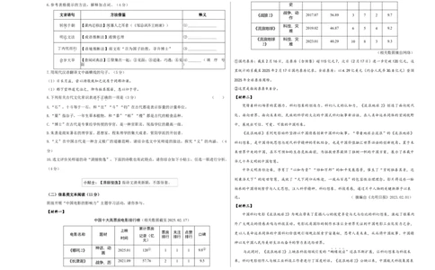 语文（盐城卷）（考试版A3）_中考复习资料_语数英物化_1语文中考复习_赠送：2025中考模拟题_2025年语文一模_语文（江苏盐城卷）-2025年中考第一次全真模拟题
