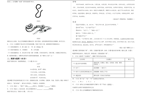 语文（湖北卷）（考试版A3）_中考复习资料_语数英物化_1语文中考复习_赠送：2025中考模拟题_2025年语文一模_语文（湖北卷）-2025年中考第一次全真模拟题