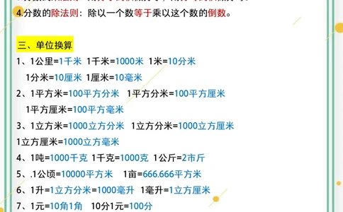 小升初数学【必背公式大全】