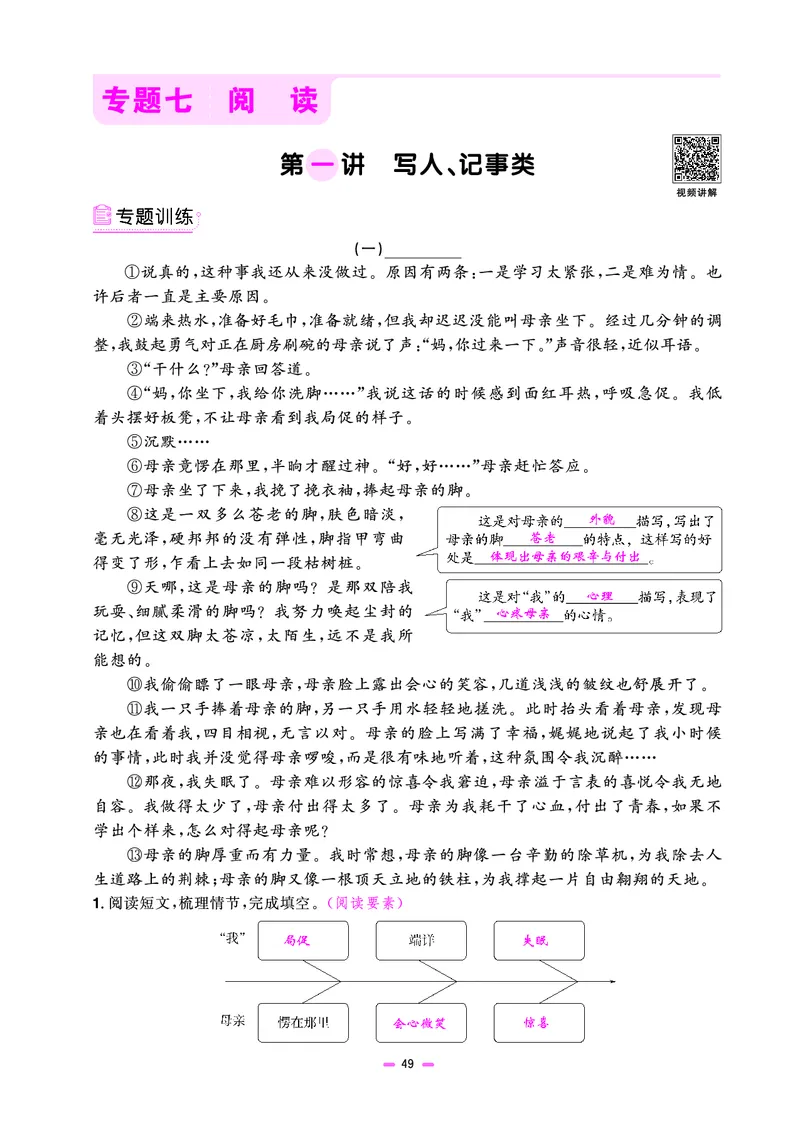 主书(活页专项训练)教用_小升初考点大全（语文英语）_语文《小升初考点大全》