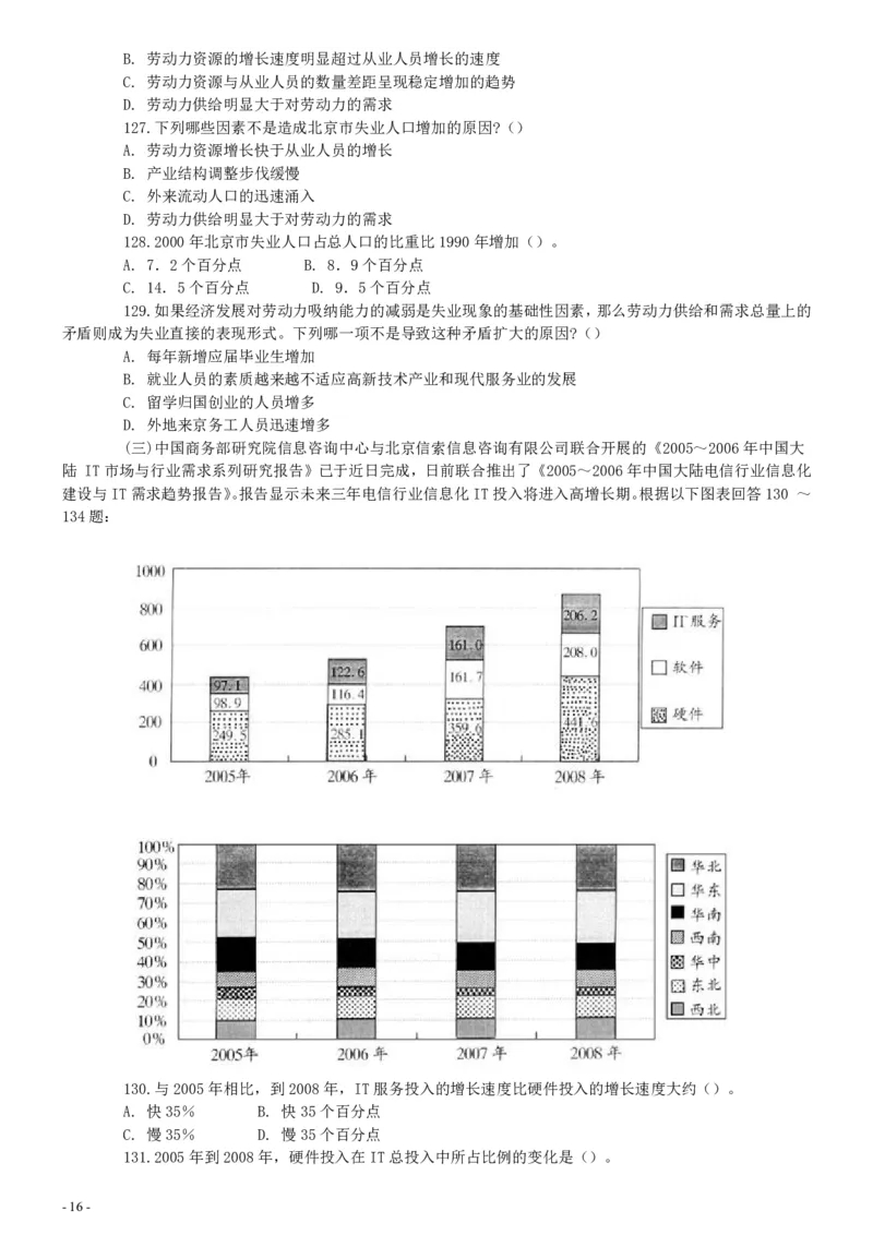 2007年广西公务员考试《行测》真题_国考省考_省考真题_06广西公务员考试真题pdf版_广西公务员考试真题&mdash;&mdash;行测（07~25）_题目
