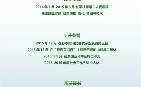 14_小升初《学生简历模板》单页+多页_行业简历_07、医护简历50款_护士简历模板27款