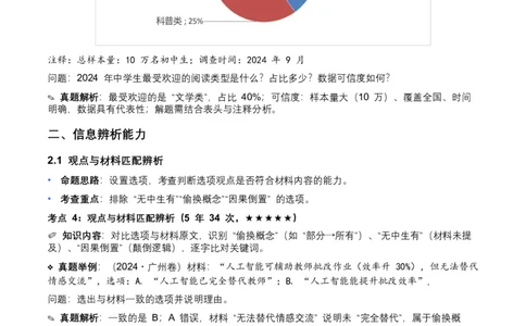 近5年全国各地中考语文非连续文本（信息筛选、辨析、概括）12个高频考点+8个高频易错点_中考复习资料_语数英物化_1语文中考复习_2026年中考复习（更新中）