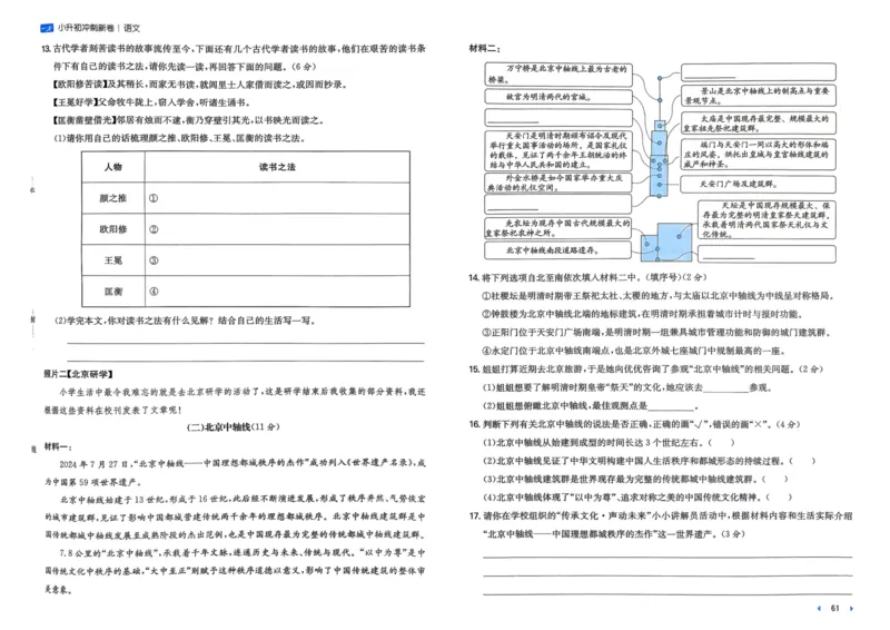 25一本小升初冲刺新卷-语文