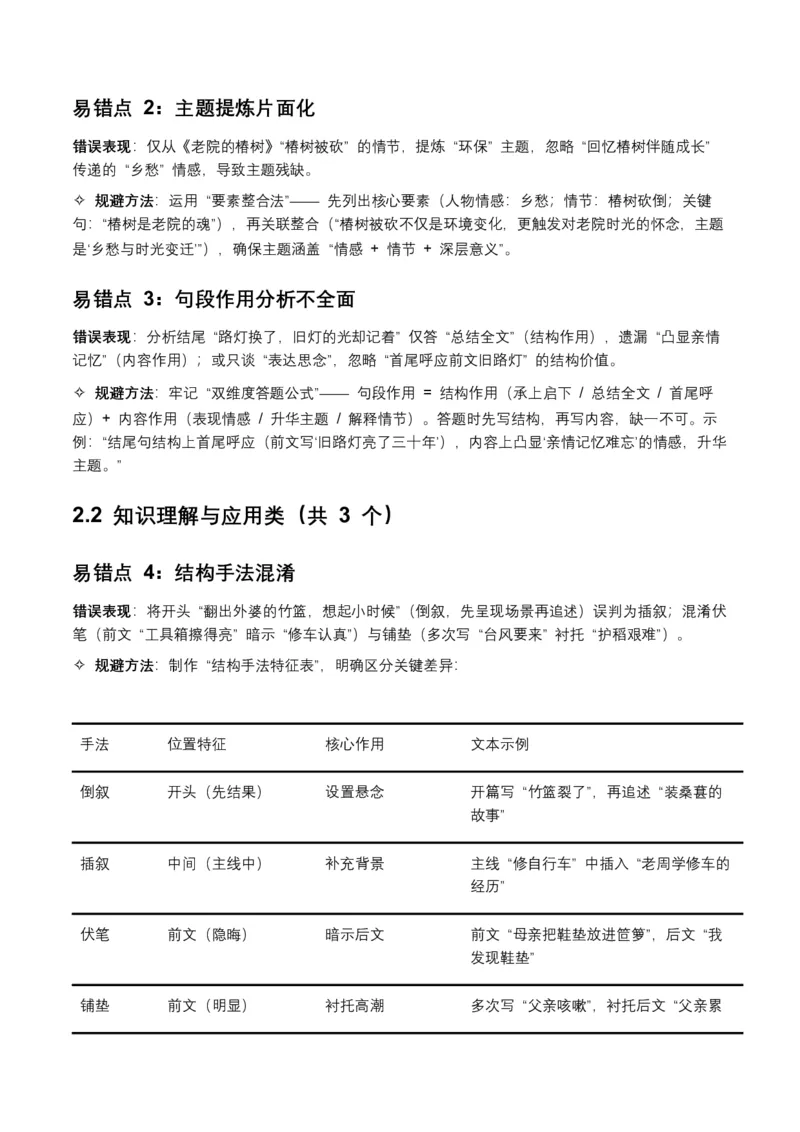 近5年全国各地中考语文记叙文词句赏析8个高频考点+6个高频易错点_中考复习资料_语数英物化_1语文中考复习_2026年中考复习（更新中）_2026年全国中考语文一轮复习讲义