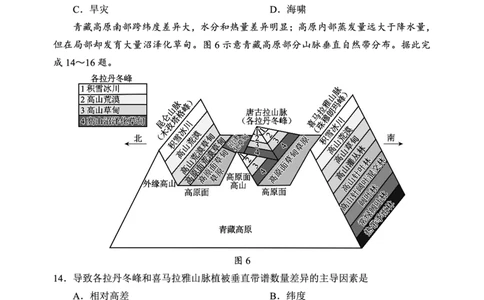 四川省蓉城名校联盟2027届高二上学期期末考试地理_2026年02月高二试卷_260206四川省蓉城名校联盟2027届高二上学期期末考试（全）
