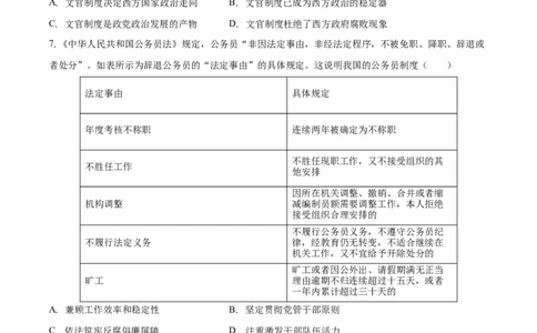 安徽省滁州市定远县育才学校2025-2026学年高二（上）1月月考历史试题（含答案）_2026年02月高二试卷_260211安徽省滁州市定远县育才学校2025-2026学年高二（上）1月月考
