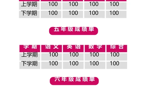 升学君整理玫红色-小升初简历模板_小升初《学生简历模板》单页+多页_66份小升初简历整理