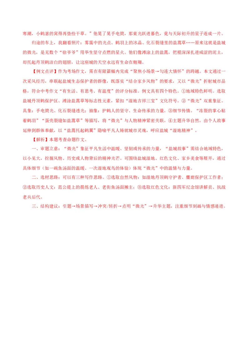 语文（盐城卷）（全解全析）_中考复习资料_语数英物化_1语文中考复习_赠送：2025中考模拟题_2025年语文一模_语文（江苏盐城卷）-2025年中考第一次全真模拟题