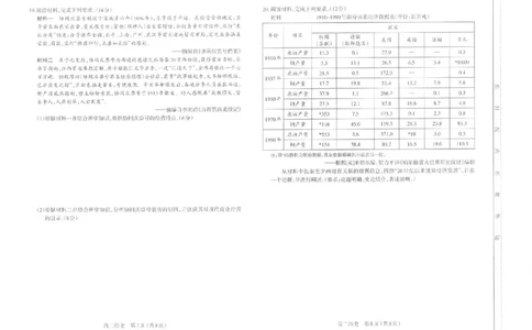 太原市2025-2026学年高二年级第一学期期末学业诊断历史_2026年02月高二试卷_260207山西省太原市2025-2026学年高二上学期期末学业诊断（全）