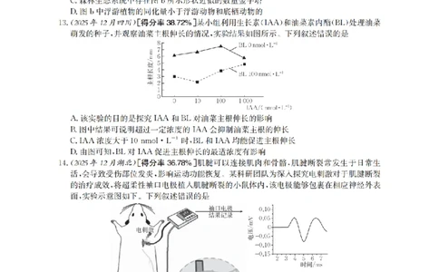 生物_扫描版_副本_2026年03月高二试卷_260326河南省多校2025-2026学年高二上学期期末考场错题训练试卷（二）_05生物_河南省多校高二上学期期末考场错题训练试卷（二）