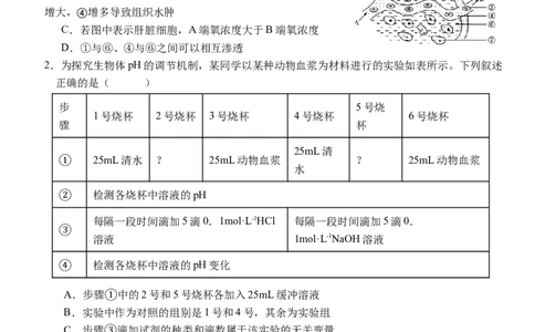 湖北省荆州市沙市中学2025-2026学年高二上学期1月月考生物试题（含答案）_2026年02月高二试卷_260201湖北省荆州市沙市中学2025-2026学年高二上学期1月月考