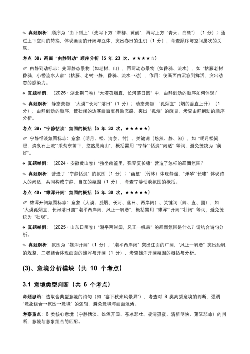 近5年全国各地语文中考意象、画面与意境50个高频考点+30个高频易错点_中考复习资料_语数英物化_1语文中考复习_2026年中考复习（更新中）_2026年全国中考语文一轮复习讲义