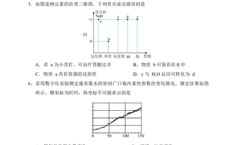 辽宁省重点高中沈阳市郊联体2025-2026学年高一上学期期末化学试卷_2026年02月高一试卷_260201辽宁省重点高中沈阳市郊联体2025-2026学年高一上学期期末（全）