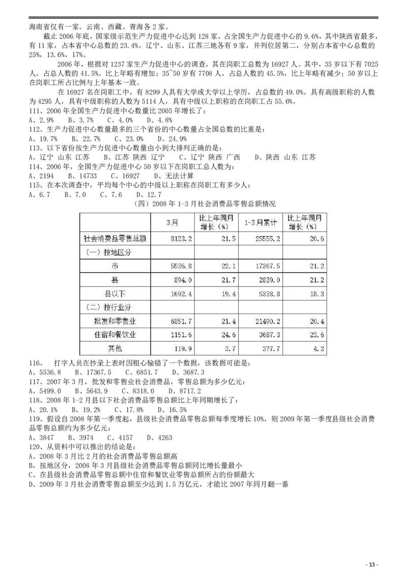 2009年913公务员联考《行测》（辽宁、海南、重庆、福建卷）_国考省考_省考真题_03福建公务员考试真题pdf版_福建公务员考试真题&mdash;&mdash;行测09-25_题目