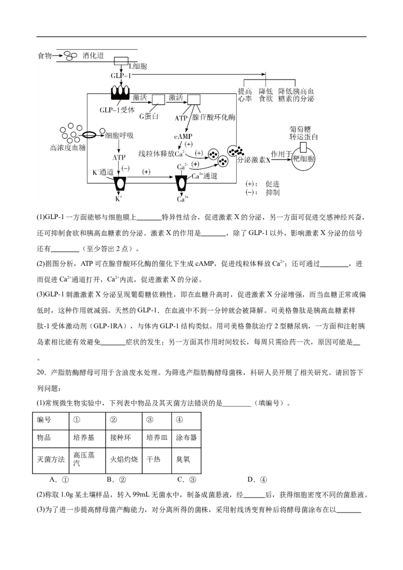 湖南省长沙市雅礼中学2025-2026学年高二上学期期末考试生物试卷（含答案）_2026年02月高二试卷_260207湖南省长沙市雅礼中学2025-2026学年高二上学期期末考试