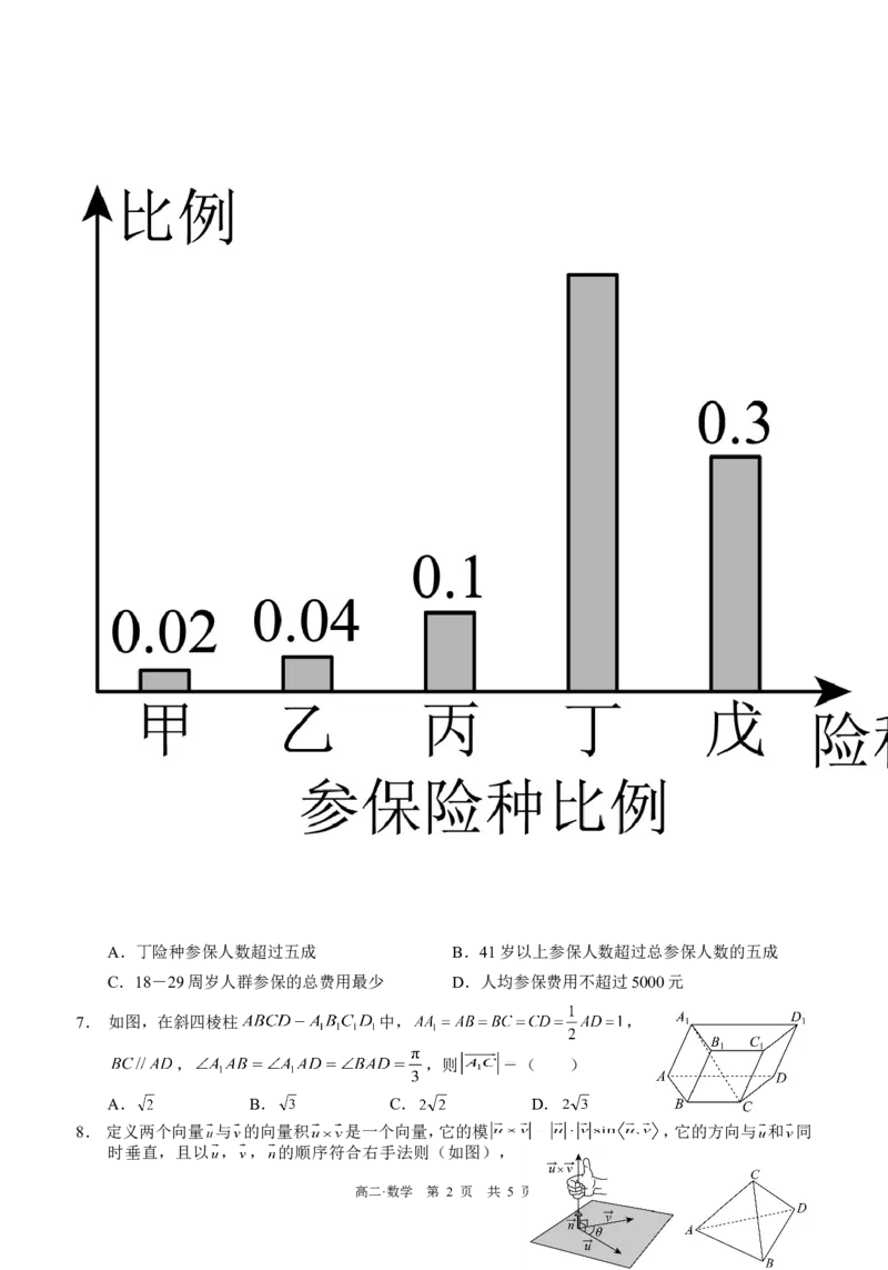 四川省泸州市三校联盟2025-2026学年高二上学期第一次联合考试数学试题（试卷）_2026年02月高二试卷_260206四川省泸州市三校联盟2025-2026学年高二上学期第一次联合考试（全）