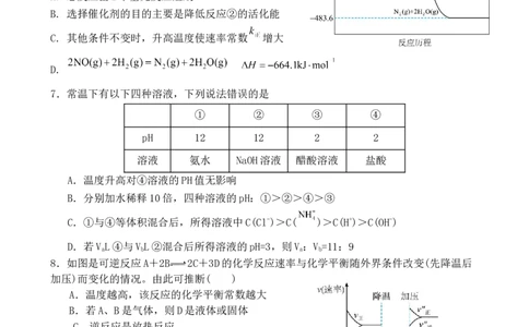 高二化学试题_2026年02月高二试卷_260209山东省枣庄市第八中学2025-2026学年高二上学期1月月考_山东省枣庄市第八中学2025-2026学年高二上学期1月月考化学试题（含答案）