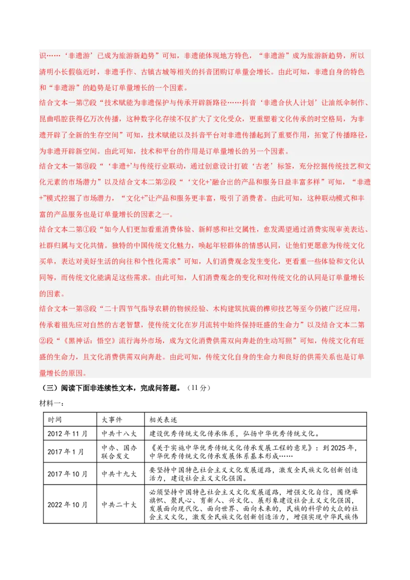 非连续性文本阅读主题卷02：文化传承与非遗保护（全国通用）（解析版）_中考复习资料_语数英物化_1语文中考复习_2026年中考复习（更新中）_2026年中考语文一轮复习讲练测（全国通用）