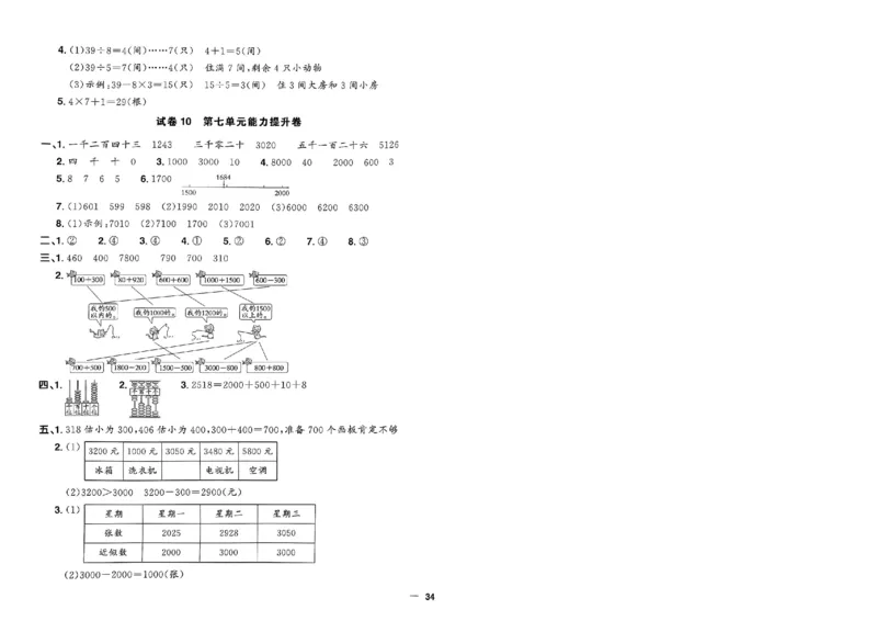 阳光同学活页提优卷人教数学2下_2026春小学教辅大合集_19-26春《阳光同学》系列_《阳光同学活页提优卷》人教数学
