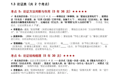 近5年全国各地中考语文议论文知识概述8个高频考点+7个高频易错点_中考复习资料_语数英物化_1语文中考复习_2026年中考复习（更新中）_2026年全国中考语文一轮复习讲义