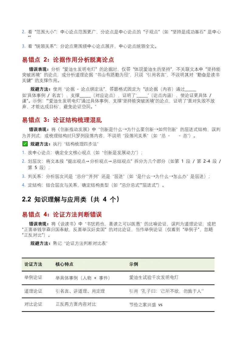近5年全国各地中考语文议论文知识概述8个高频考点+7个高频易错点_中考复习资料_语数英物化_1语文中考复习_2026年中考复习（更新中）_2026年全国中考语文一轮复习讲义