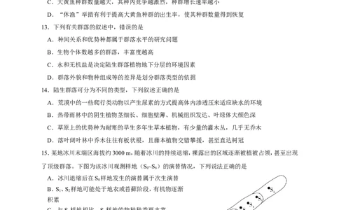 吉林省长春外国语学校2025-2026学年高二上学期期末考试生物试题（含答案）_2026年02月高二试卷_260202吉林省长春外国语学校2025-2026学年高二上学期期末考试（全）