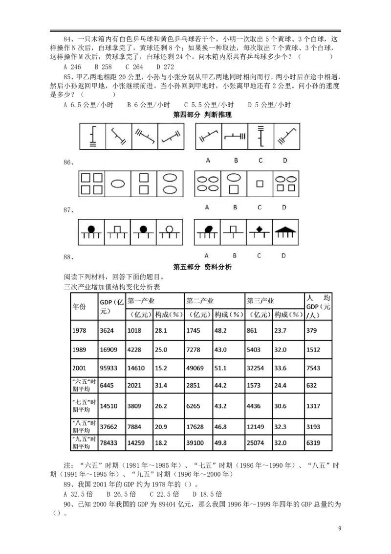 2005年浙江公务员考试《行测》真题_国考省考_省考真题_30浙江公务员考试真题pdf版_浙江公务员考试真题&mdash;&mdash;行测05-25_题目