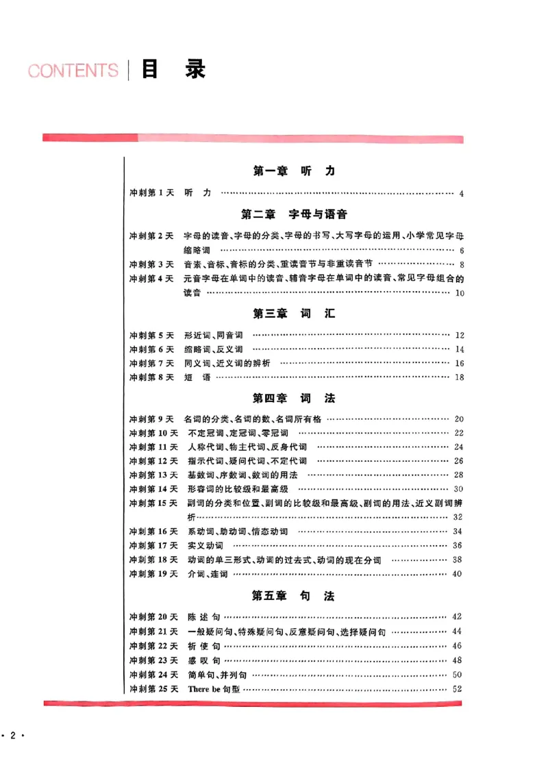 小升初英语《阳光同学冲刺48天》测评版_小升初冲刺48天（语数英）_小升初英语《阳光同学冲刺48天》