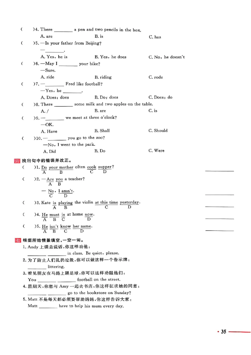 小升初英语《阳光同学冲刺48天》测评版_小升初冲刺48天（语数英）_小升初英语《阳光同学冲刺48天》