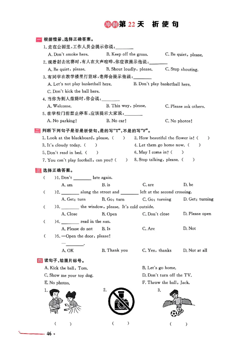 小升初英语《阳光同学冲刺48天》测评版_小升初冲刺48天（语数英）_小升初英语《阳光同学冲刺48天》