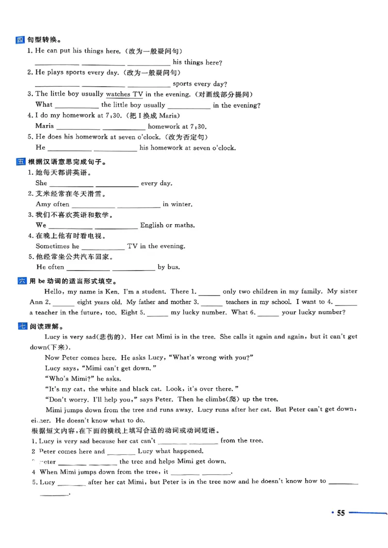 小升初英语《阳光同学冲刺48天》测评版_小升初冲刺48天（语数英）_小升初英语《阳光同学冲刺48天》