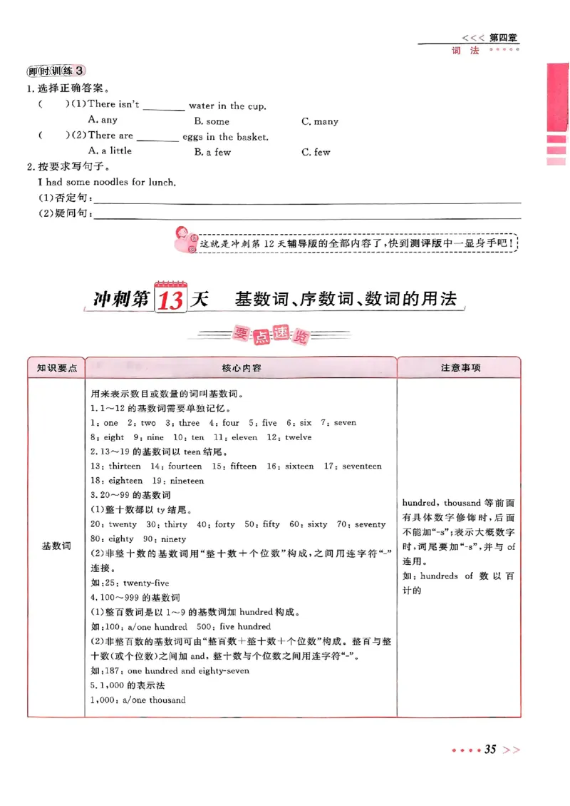 小升初英语《阳光同学冲刺48天》辅导版_小升初冲刺48天（语数英）_小升初英语《阳光同学冲刺48天》
