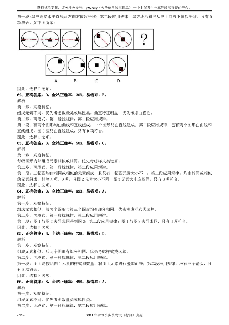 2011深圳市公务员录用考试《行测》真题答案及解析_国考省考_省考真题_33深圳公务员考试真题pdf版_深圳公务员考试真题&mdash;&mdash;行测（08~24年）_答案及解析