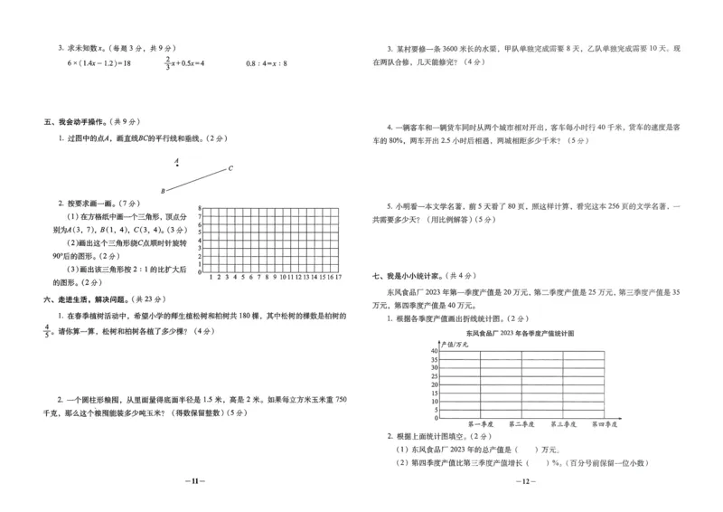 小学毕业升学必做的16套试卷数学_小学毕业升学必做的16套卷