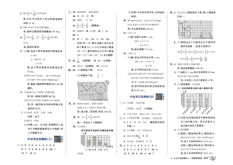 数学《53小升初总复习考前讲练测》26春_2026春小升初总复习语文数学英语《53考前讲练测》含答案_数学《53小升初总复习考前讲练测》26春